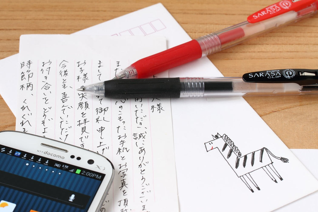 Zebra Sarasa JF-0.4 Black Gel Ballpoint Pen Refill 10 Pieces-Kiichin - The #1 Place for Japanese Goods in Your Hand!