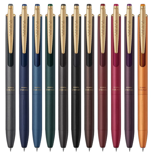 Zebra Sarasa Grand Gel Ballpoint Pen Set 0.5mm 11 Vintage Colors-Kiichin - The #1 Place for Japanese Goods in Your Hand!