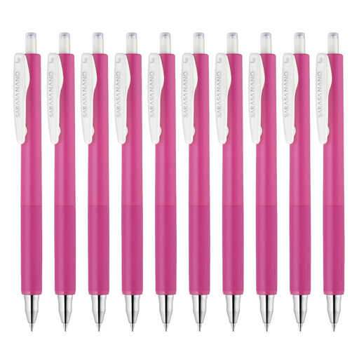 Zebra Sarasa Nano 0.3MM Gel Ballpoint Pens in Magenta Pack of 10-Kiichin - The #1 Place for Japanese Goods in Your Hand!