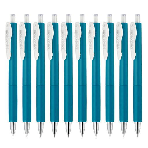 Zebra 10-Piece Sarasanano Gel Ballpoint Pen Set Night Blue 0.3mm-Kiichin - The #1 Place for Japanese Goods in Your Hand!
