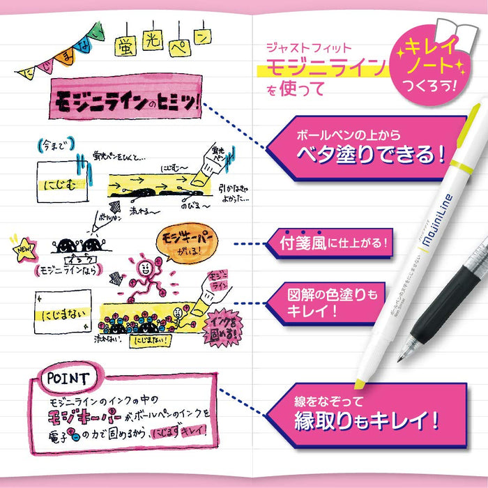 Zebra Blue Mozini Line Highlighter Set - 10 Pieces B-Wks22-Bl-Kiichin - The #1 Place for Japanese Goods in Your Hand!