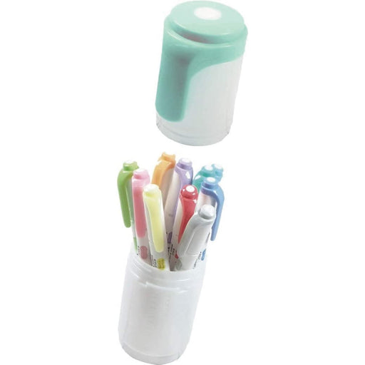 Zebra 10-Color Mild Liner Highlighter Set with Hard Case - Blue Green Wkt7-Hd-Bg-Az-Kiichin - The #1 Place for Japanese Goods in Your Hand!