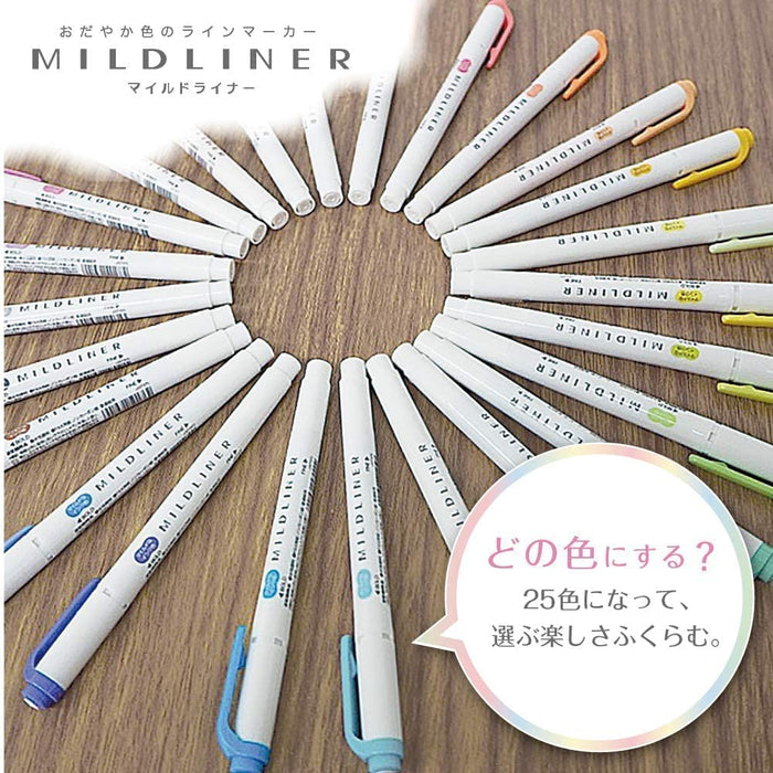 Zebra 5 Color Set Mild Liner Highlighter - Butterfly B Wkt5-5C-4B-Kiichin - The #1 Place for Japanese Goods in Your Hand!
