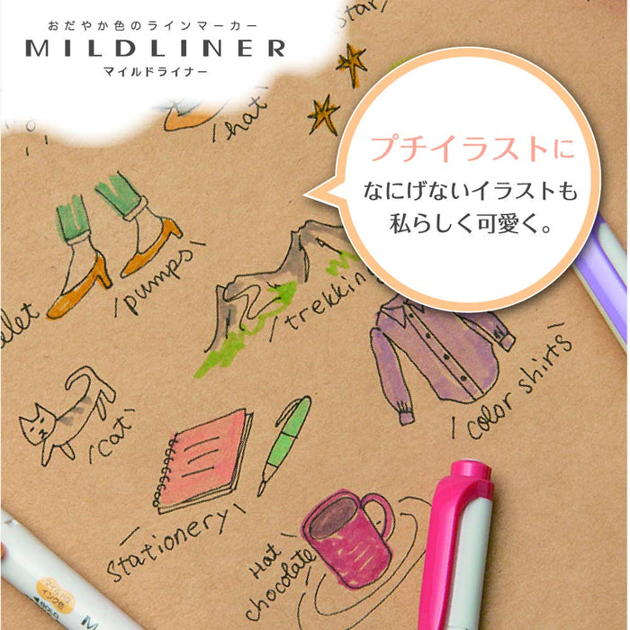 Zebra Citrus Green Mild Highlighter Liner 10 Piece Pack-Kiichin - The #1 Place for Japanese Goods in Your Hand!