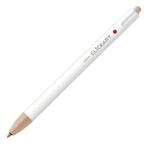 Zebra Clickart Water-Based Knock Type Color Pen in Cocoa Brown Wyss 22-Kiichin - The #1 Place for Japanese Goods in Your Hand!