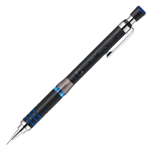 Zebra Tect Two Way Mechanical Pencil 0.3mm Black Blue - MAS41-23-BKB-Kiichin - The #1 Place for Japanese Goods in Your Hand!