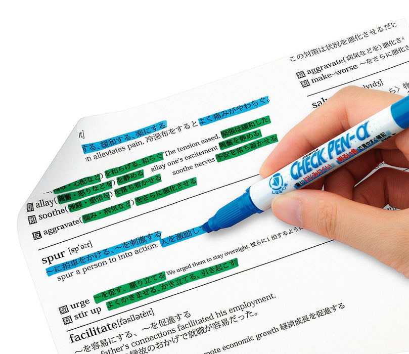 Zebra Alpha Pink Memorization Check Pen Pack of 10 - B-Wyt20-P-Kiichin - The #1 Place for Japanese Goods in Your Hand!