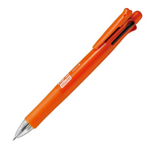 Zebra 4-Color Multi-Function Orange Pen with Sharp Clip Pack of 10-Kiichin - The #1 Place for Japanese Goods in Your Hand!
