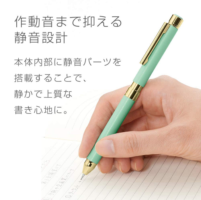 Zebra Shabo X SL6 Multi-Function Pen in Leather Pale Blue SB36-LPB-Kiichin - The #1 Place for Japanese Goods in Your Hand!
