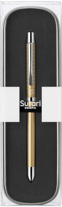 Zebra Shabo 2000 Multifunctional Pen Champagne Gold Case - PC-SB27-CGO-Kiichin - The #1 Place for Japanese Goods in Your Hand!