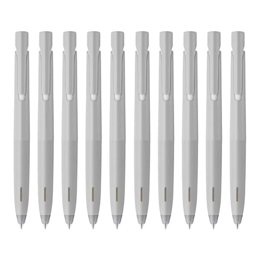 Zebra Bren 0.5 Gray Axis Black Ink - Oil-Based Ballpoint Pen Pack of 10-Kiichin - The #1 Place for Japanese Goods in Your Hand!