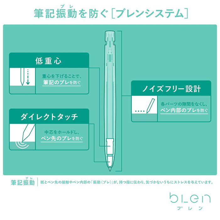 Zebra Bren Blue Ink Ballpoint Pen 0.5 White Barrel Oil-Based Pack of 10-Kiichin - The #1 Place for Japanese Goods in Your Hand!