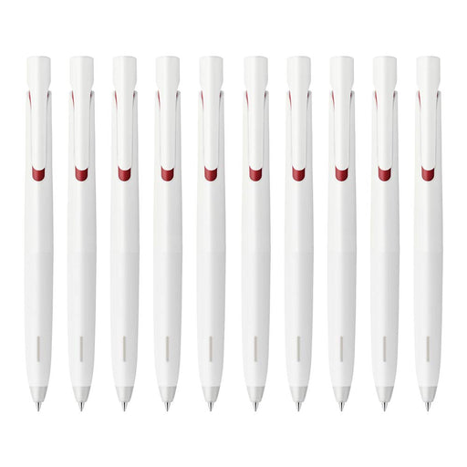 Zebra Bren 0.5 Oil-Based Ballpoint Pen Red Ink White Barrel 10 Pieces-Kiichin - The #1 Place for Japanese Goods in Your Hand!