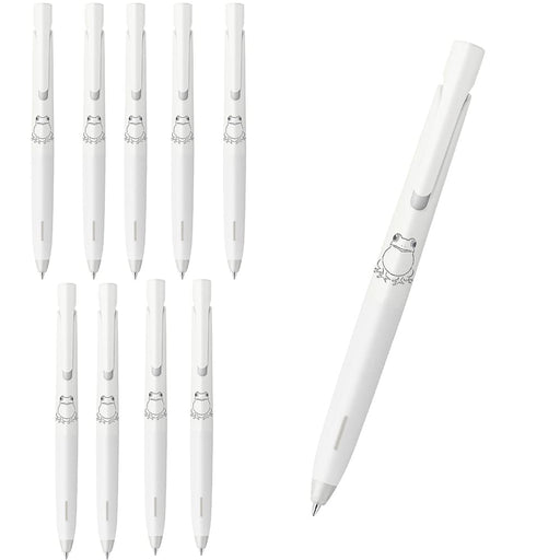 Zebra Bren 0.5mm Ballpoint Pen with Black Ink & Frog Pattern - Pack of 10-Kiichin - The #1 Place for Japanese Goods in Your Hand!