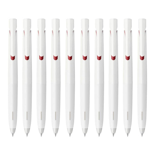 Zebra Bren 0.7 Oil-Based Ballpoint Pen White Barrel Red Ink Pack of 10-Kiichin - The #1 Place for Japanese Goods in Your Hand!