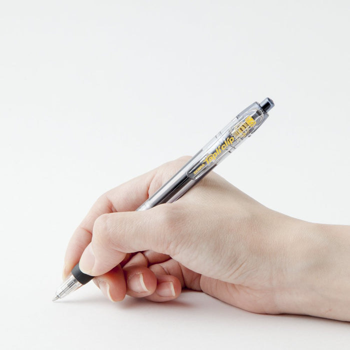 Zebra Tapuri Clip 1.0 Black Oil-Based Ballpoint Pen 5 Pieces Pack-Kiichin - The #1 Place for Japanese Goods in Your Hand!