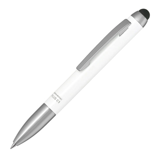 Zebra 0.7mm White Oil-Based Ballpoint Pen with Touch Pen Stylus C1 P-ATC1-W-Kiichin - The #1 Place for Japanese Goods in Your Hand!