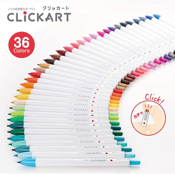 Zebra 10-Color Clickart - Water-Based Pen Wyss22-10C-Kiichin - The #1 Place for Japanese Goods in Your Hand!