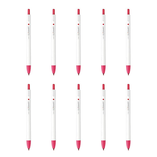 Zebra Clickart Water-Based Baby Red Pen Pack of 10 - B-Wyss22-Bbr Model-Kiichin - The #1 Place for Japanese Goods in Your Hand!