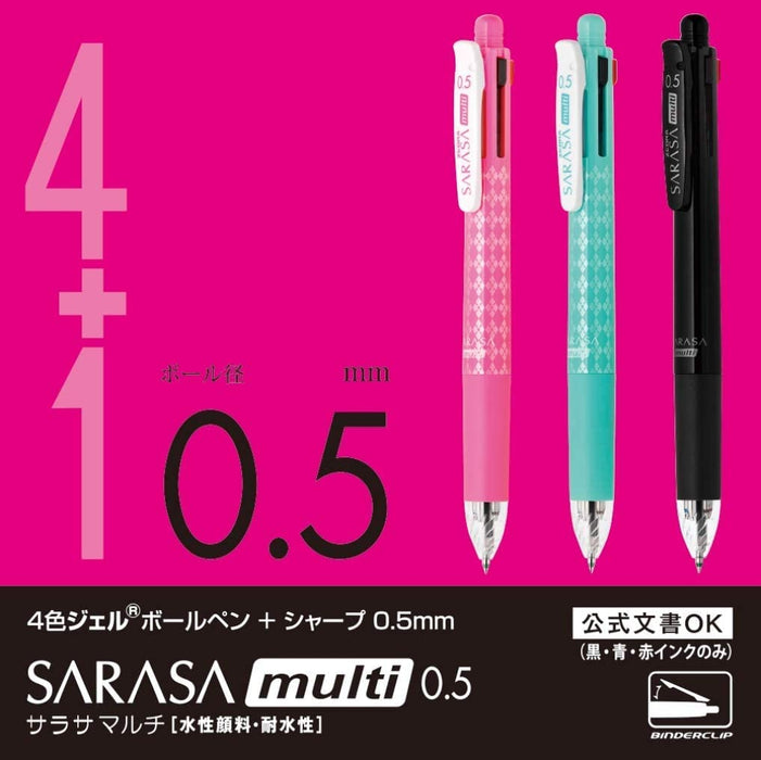 Zebra 5-Piece Set Sarasa Prefeel Ballpoint Pen Refills 0.5 Lead - Black Red Blue-Kiichin - The #1 Place for Japanese Goods in Your Hand!
