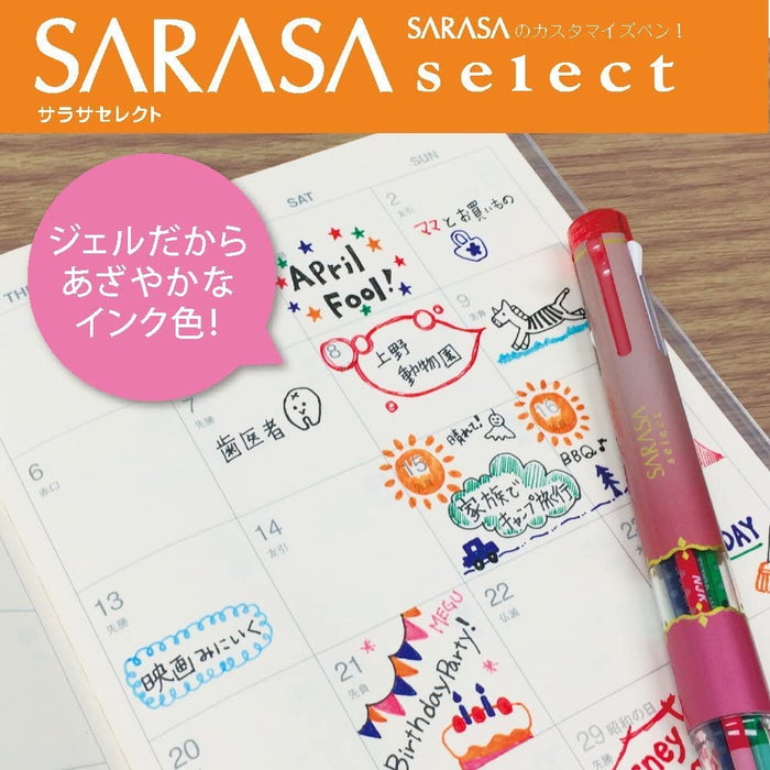Zebra 5-Piece Set Sarasa Prefeel Ballpoint Pen Refills 0.5 Lead - Black Red Blue-Kiichin - The #1 Place for Japanese Goods in Your Hand!
