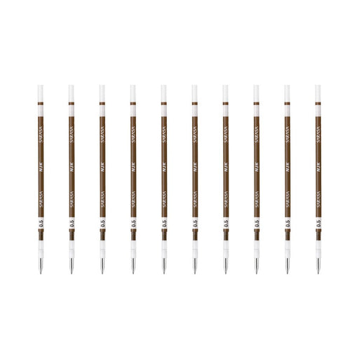 Zebra Sarasa Select Ballpoint Pen Refill 0.5mm Lead Brown Pack of 10 B-RNJK5-E-Kiichin - The #1 Place for Japanese Goods in Your Hand!