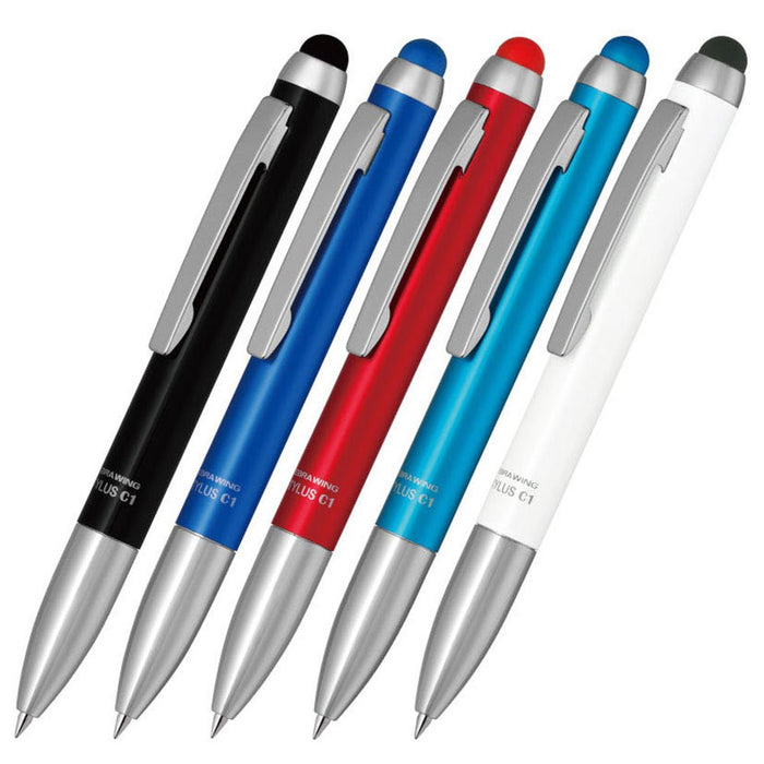 Zebra Blue Ballpoint Pen with Touch Stylus C1 Pack of 10 - Bp-Atc1-Bl-Kiichin - The #1 Place for Japanese Goods in Your Hand!