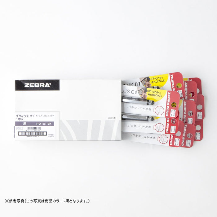 Zebra Blue Ballpoint Pen with Touch Stylus C1 Pack of 10 - Bp-Atc1-Bl-Kiichin - The #1 Place for Japanese Goods in Your Hand!