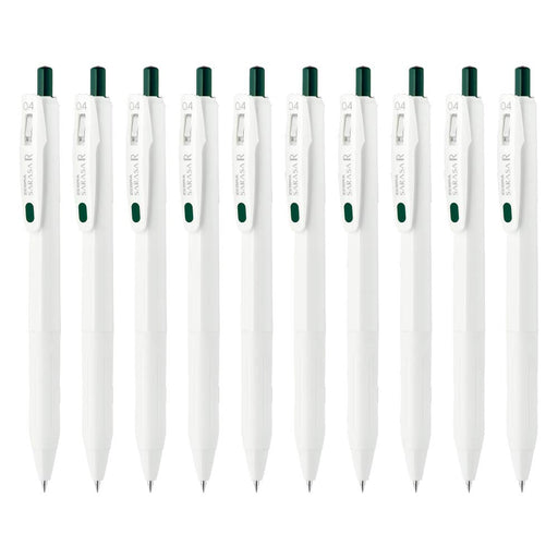 Zebra Sarasa R 0.4mm Gel Ballpoint Pen in Green Black - Pack of 10-Kiichin - The #1 Place for Japanese Goods in Your Hand!