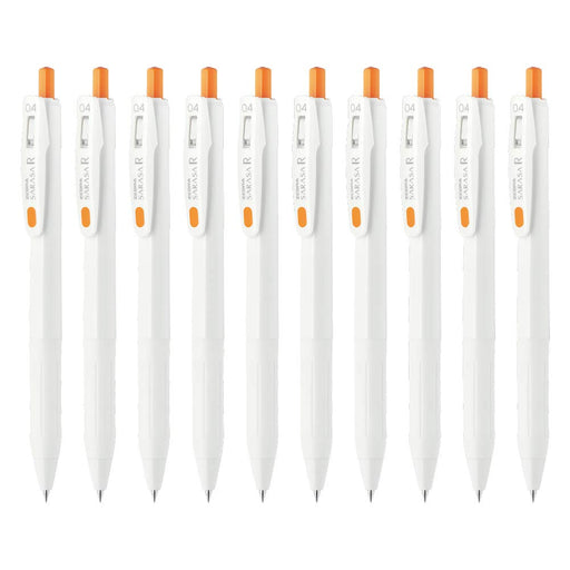 Zebra Sarasa R 0.4mm Orange Gel Ballpoint Pen Pack of 10-Kiichin - The #1 Place for Japanese Goods in Your Hand!
