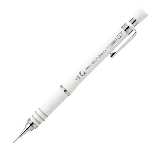 Zebra Tect Two-Way Light Mechanical Pencil 0.7 mm White 10 Pieces Set-Kiichin - The #1 Place for Japanese Goods in Your Hand!