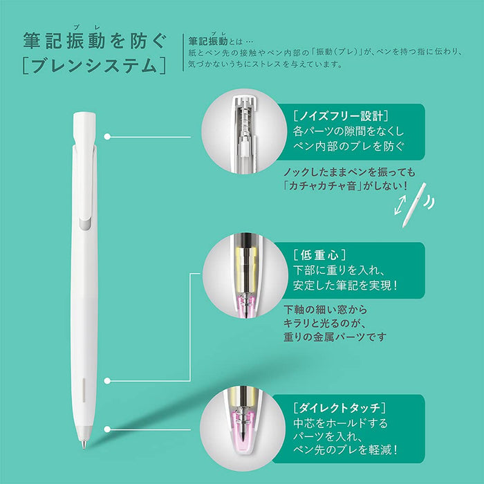 Zebra Bren 0.7mm Oil-Based Ballpoint Pen Mint Green Barrel Black Ink 10-Pack-Kiichin - The #1 Place for Japanese Goods in Your Hand!