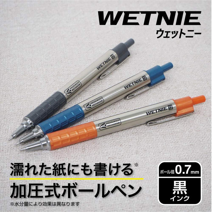 Zebra 0.7mm Black Ink Gunmetal Barrel Oil-Based Ballpoint Pen P-BA100-GBk-Kiichin - The #1 Place for Japanese Goods in Your Hand!