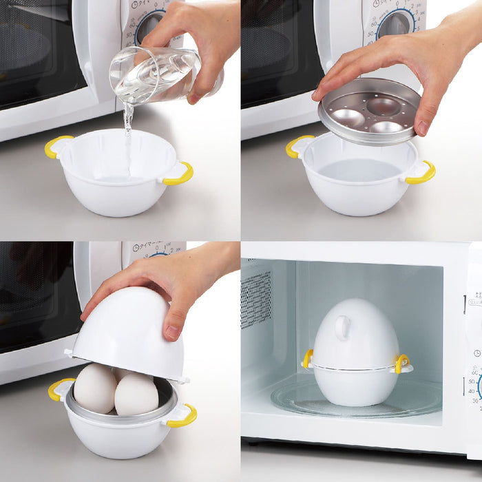 Akebono Japan Microwave Egg Boiler (3 Eggs) - Default Title-Kiichin - The #1 Place for Japanese Goods in Your Hand!