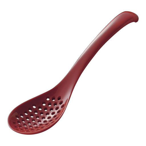 Akebono Multi Use Perforated Spoon Red - Versatile Kitchen Tool-Kiichin - The #1 Place for Japanese Goods in Your Hand!