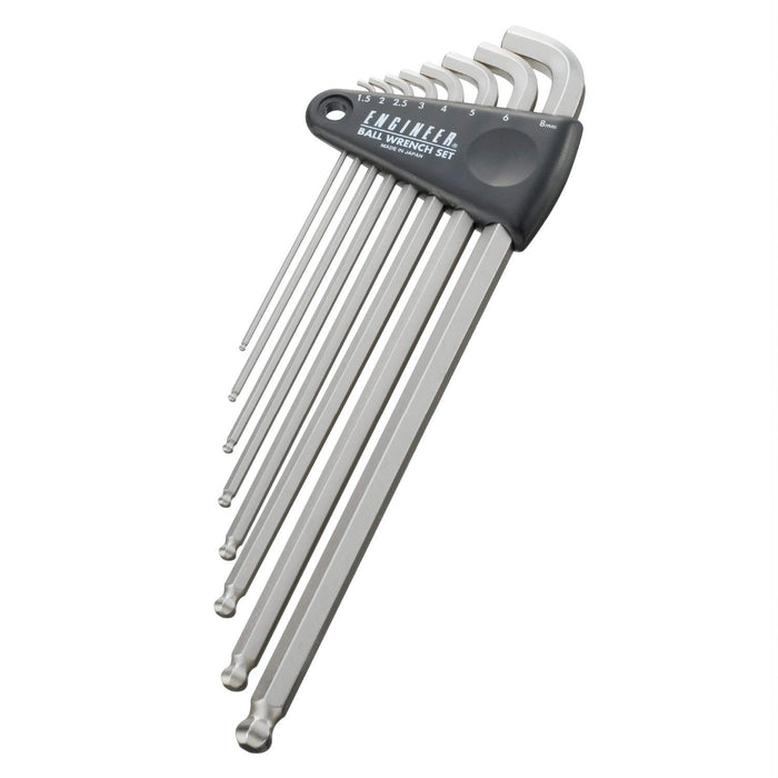 Engineer Twb-02 8pc Long Stubby Ball Wrench Set-Kiichin - The #1 Place for Japanese Goods in Your Hand!