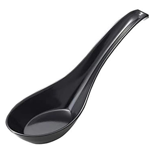 Entec 16Cm Black Melamine Renge Spoon - Premium Quality Utensil for a Stylish Dining Experience-Kiichin - The #1 Place for Japanese Goods in Your Hand!