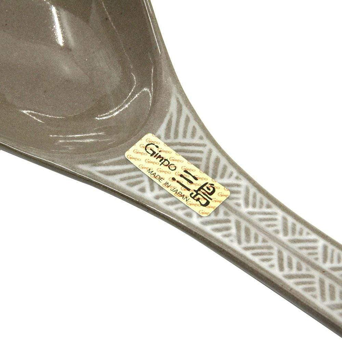 Ginpo Banko Ware Renge Soup Spoon & Spoon Rest - Large Renge Spoon-Kiichin - The #1 Place for Japanese Goods in Your Hand!