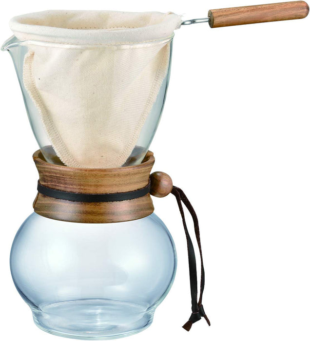 Hario DPW-3 Nell Drip Pot Wood Neck 3-4 Cups-Kiichin - The #1 Place for Japanese Goods in Your Hand!