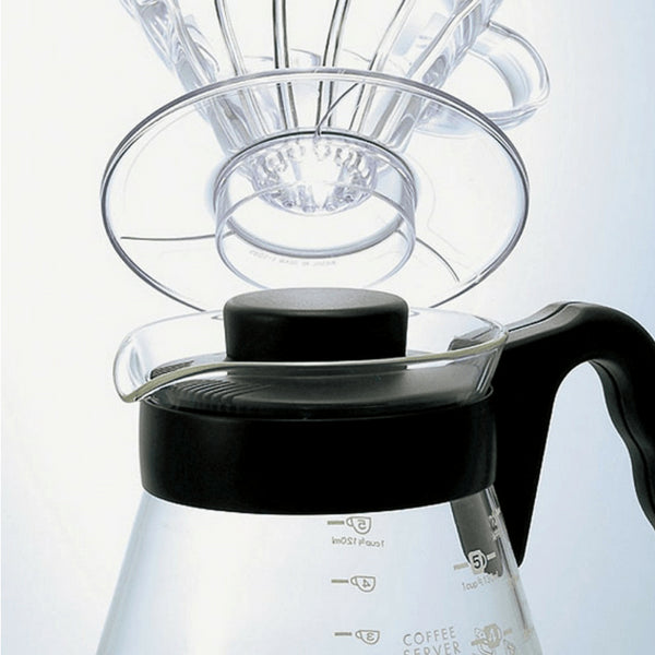 Hario V60 Glass Coffee Server with Angled Handle (450ml)-Kiichin - The #1 Place for Japanese Goods in Your Hand!