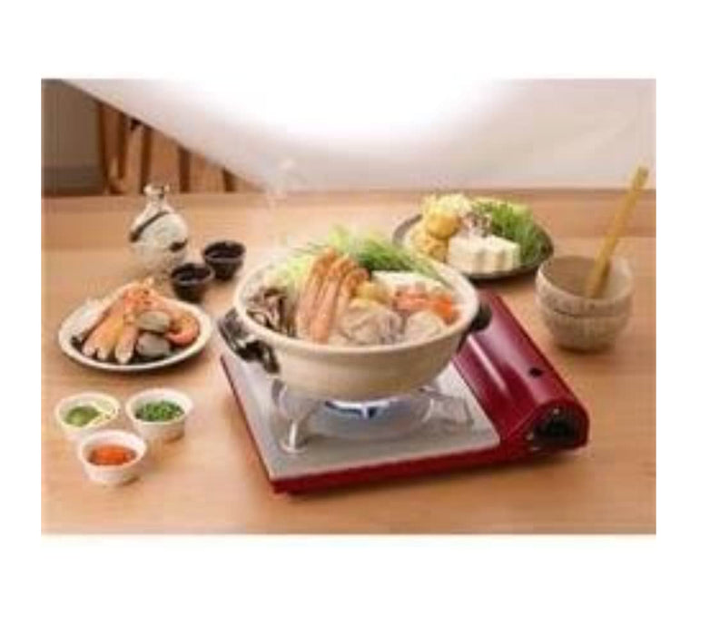 Iwatani Slim II Shiny Red Portable Cassette Fu Tatsujin - Japan's Top Pick-Kiichin - The #1 Place for Japanese Goods in Your Hand!