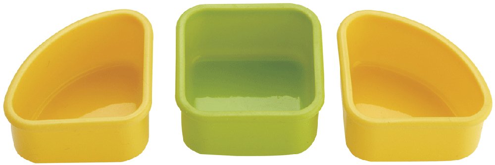 Kai Corporation Silicone Side Dish Cup Triangle & Square Chuboos-Kiichin - The #1 Place for Japanese Goods in Your Hand!