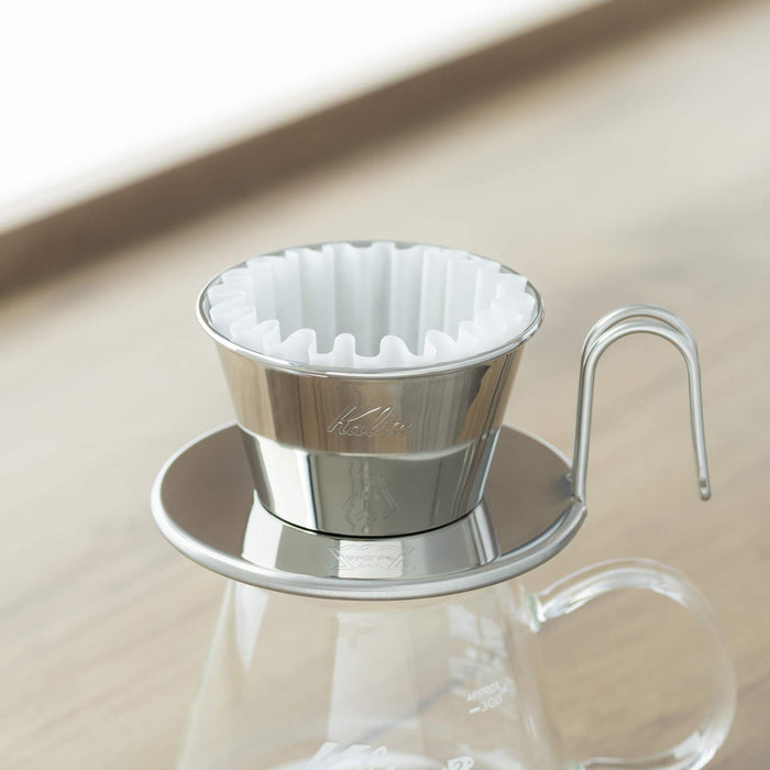 Kalita Wave Stainless Steel Coffee Dripper for 1-2 People - Made in Japan-Kiichin - The #1 Place for Japanese Goods in Your Hand!