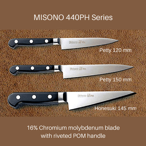 Misono 440Ph Pom Handle Petty Knife 150mm (No.033)-Kiichin - The #1 Place for Japanese Goods in Your Hand!
