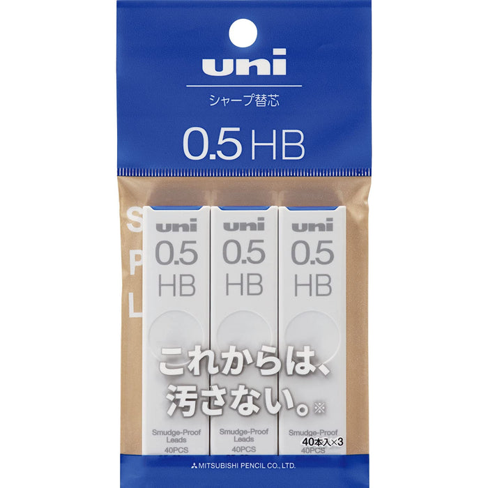 Mitsubishi Pencil 0.5 Hb Mechanical Pencil Lead (3Pcs) - Black-Kiichin - The #1 Place for Japanese Goods in Your Hand!