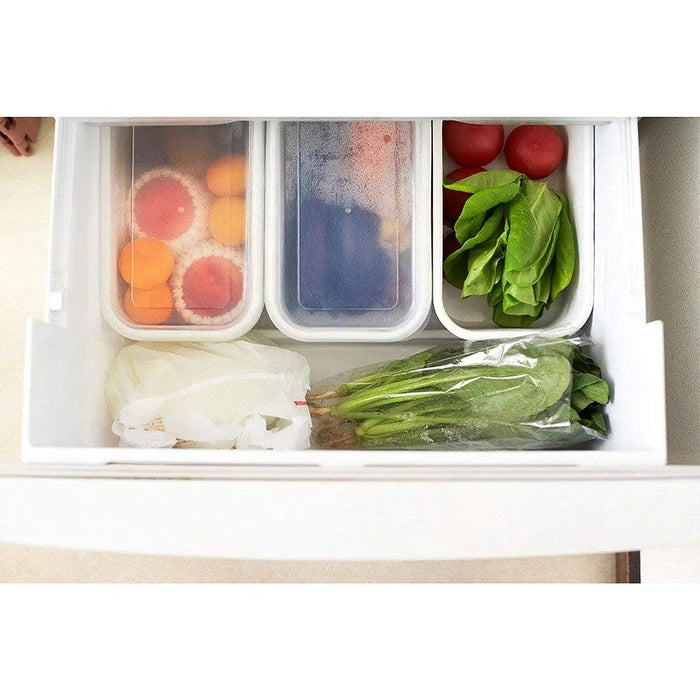 Noda Horo White Enamel Rectangle Deep Food Containers - Small with Sealed Lid-Kiichin - The #1 Place for Japanese Goods in Your Hand!