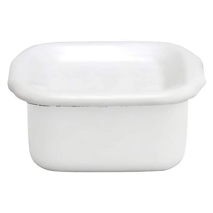 Noda Horo Enamel Square Food Containers with Lid - Small Size-Kiichin - The #1 Place for Japanese Goods in Your Hand!