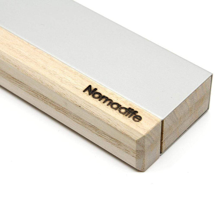 Nomadife Silver Small Wooden Knife Case Premium Storage Solution-Kiichin - The #1 Place for Japanese Goods in Your Hand!