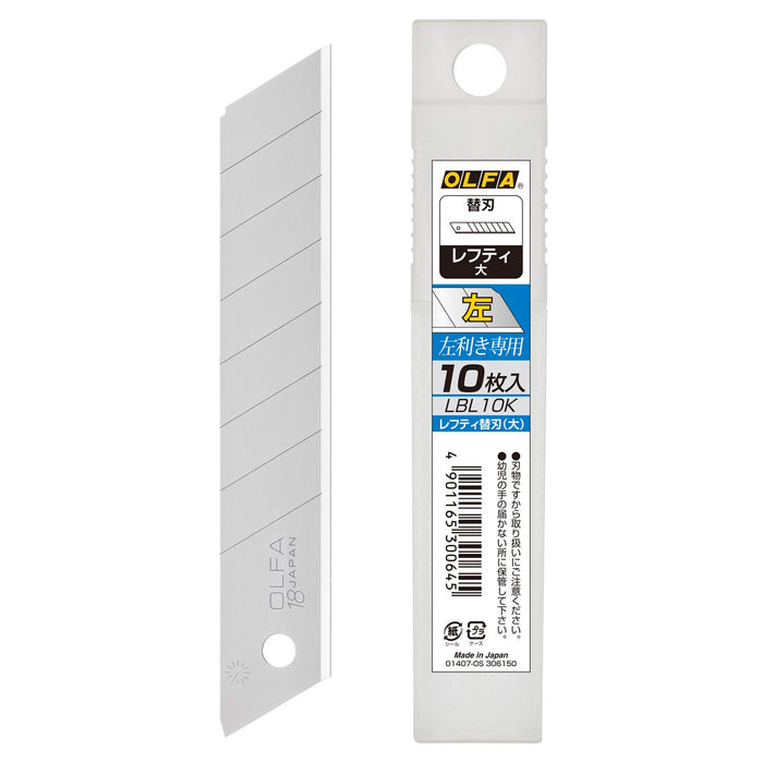Olfa LBL10K Lefty Spare Blade (Large) 10pcs-Kiichin - The #1 Place for Japanese Goods in Your Hand!
