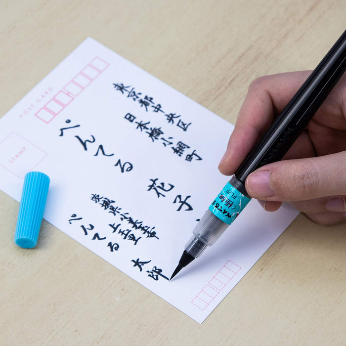 Pentel Xfl2F Extra Fine Brush Pen - Japan Black - 40x230x15mm-Kiichin - The #1 Place for Japanese Goods in Your Hand!